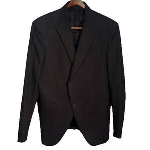 Louis Vuitton Uniforms 100% Wool Black Blazer & Cigaret A Trousers Set Size 52